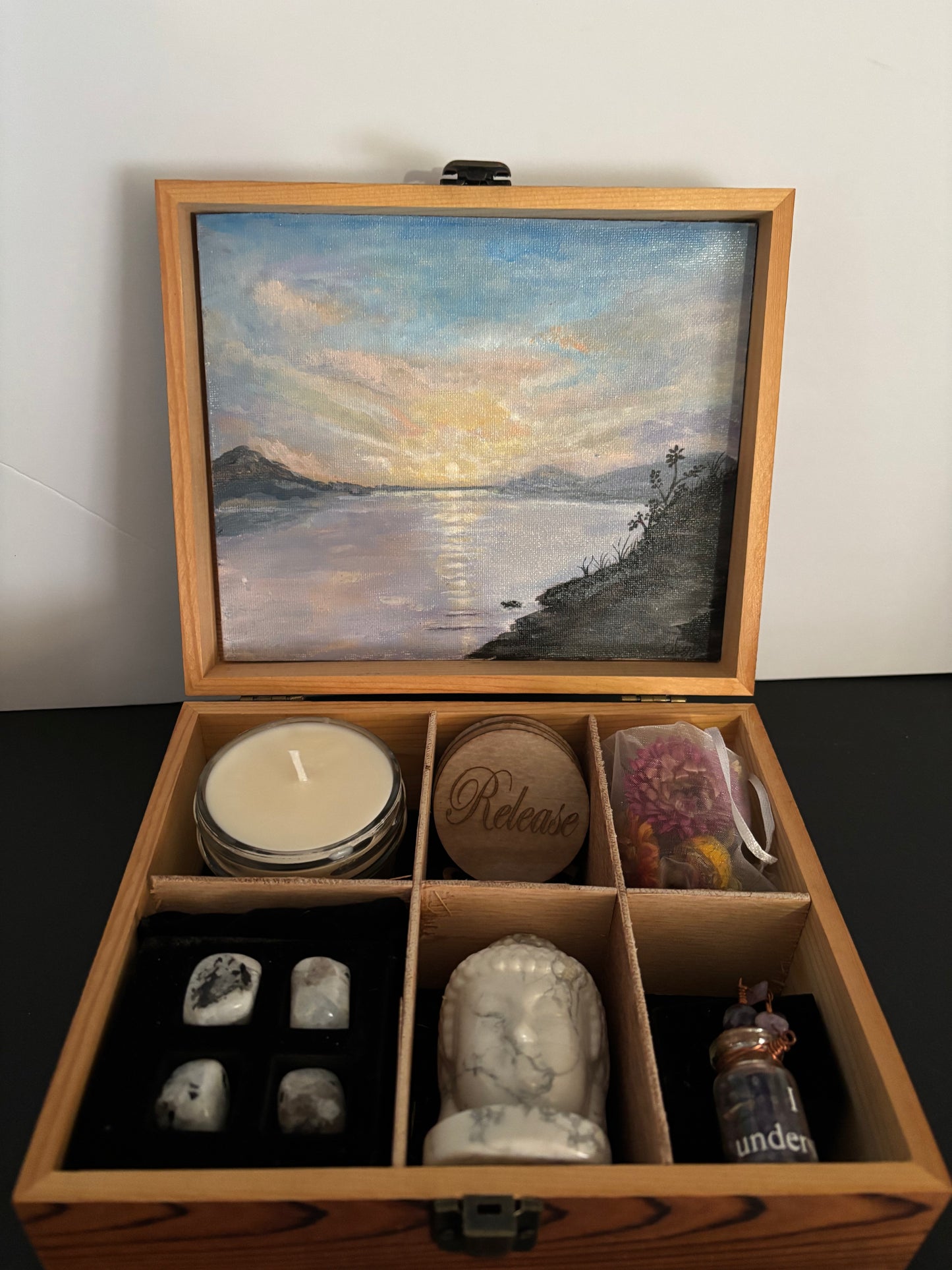 Just be - wood meditation box