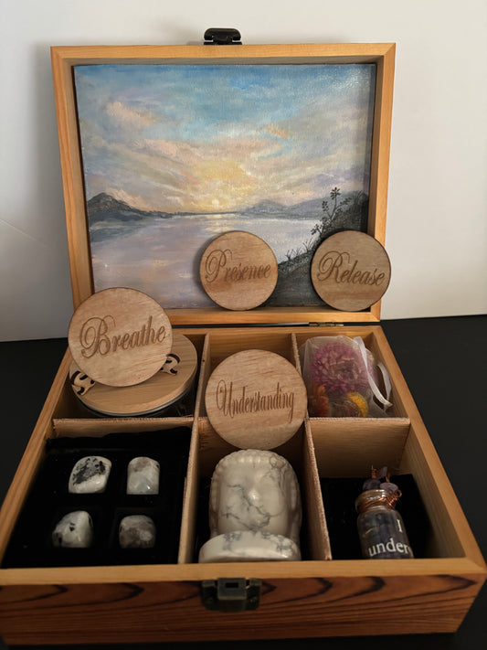 Just be - wood meditation box