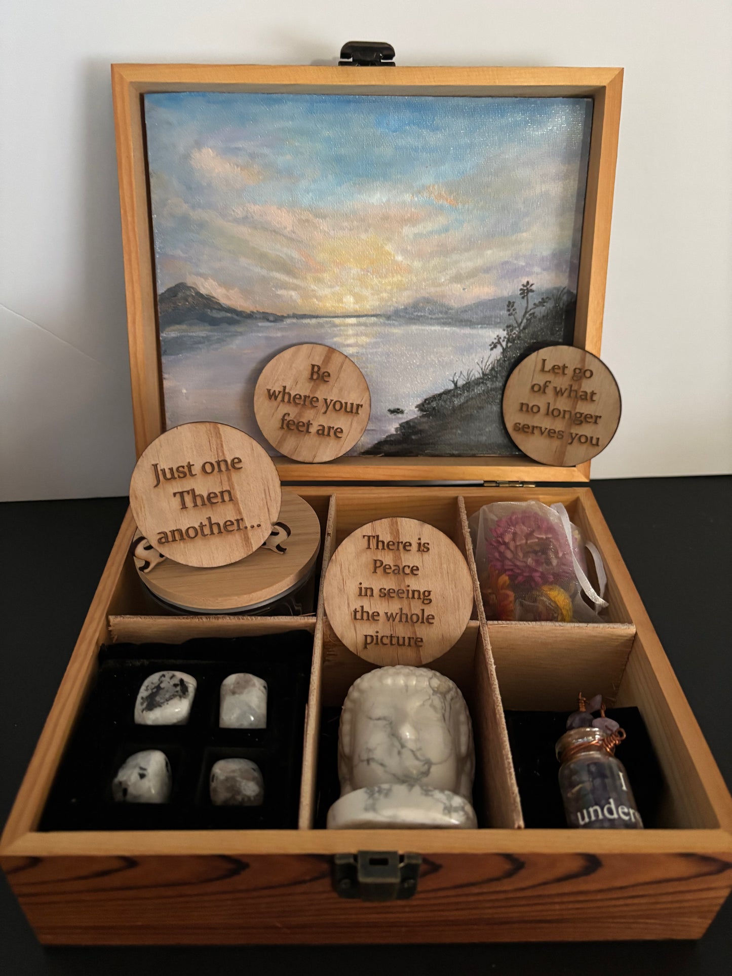 Just be - wood meditation box