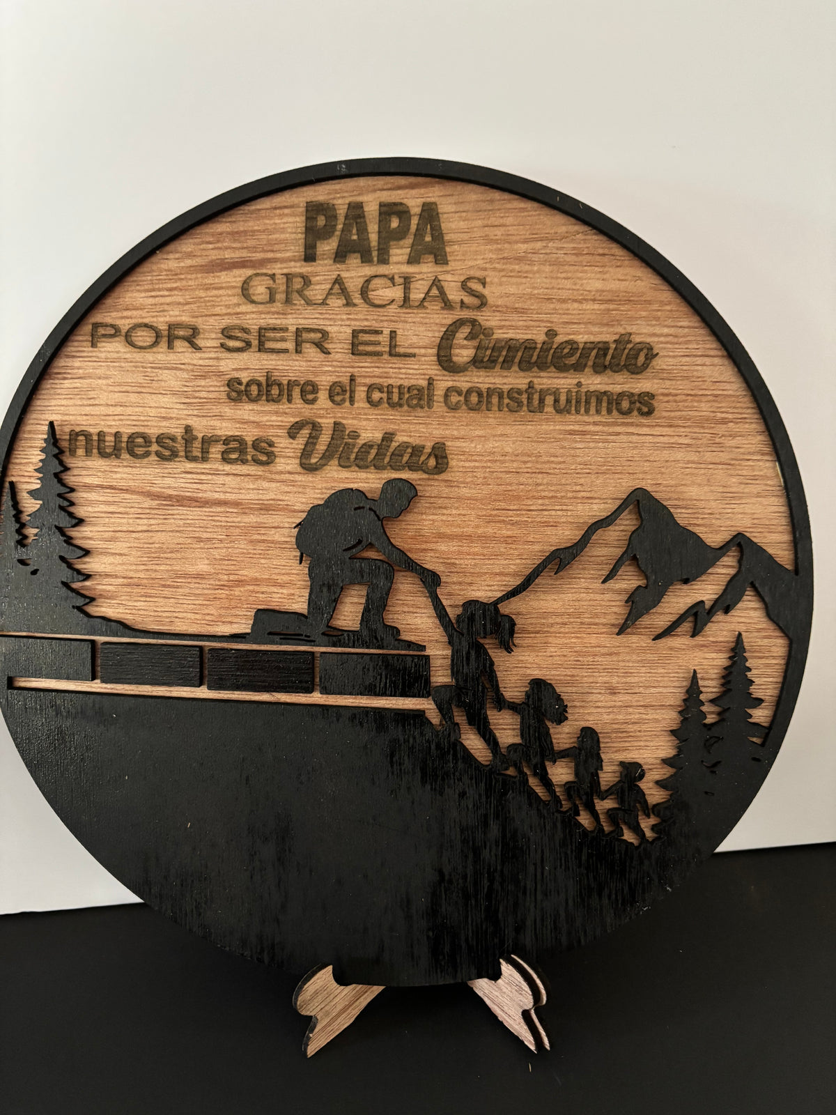 Personalized Dad Appreciation Wood Sign | Foundation & Strength Collection | Father's Day Gift