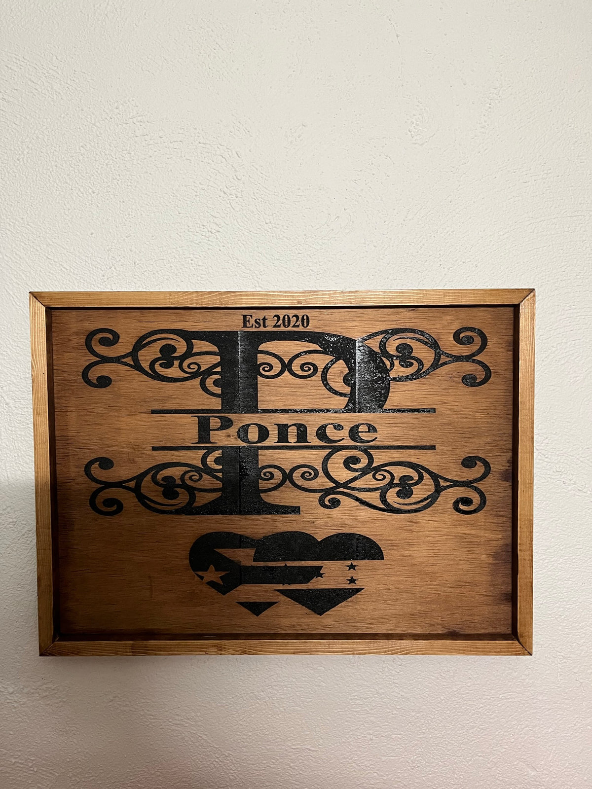 Last name wall signs