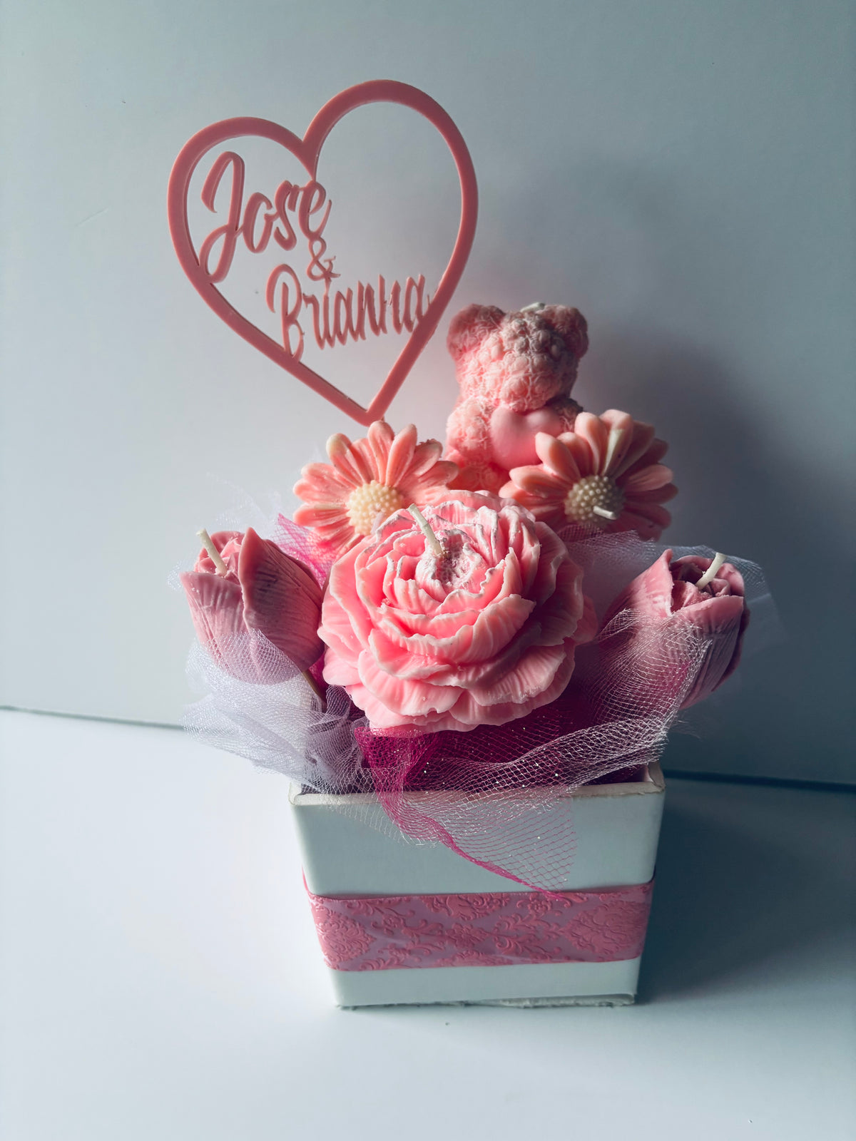 soy flower candles