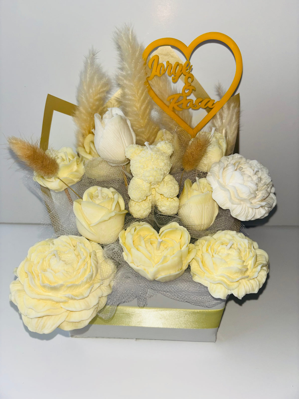 soy flower candles