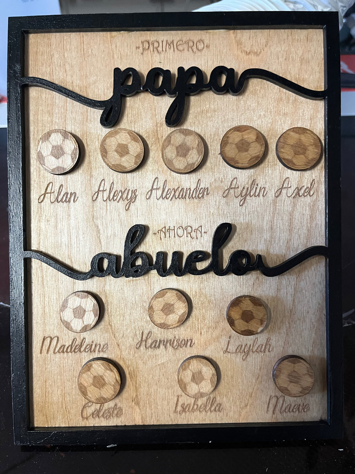 First dad - now grandpa sports edition sign