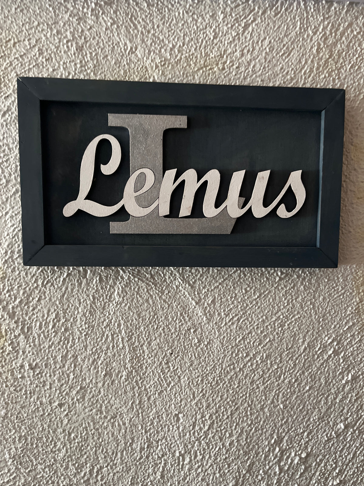Last name wall signs
