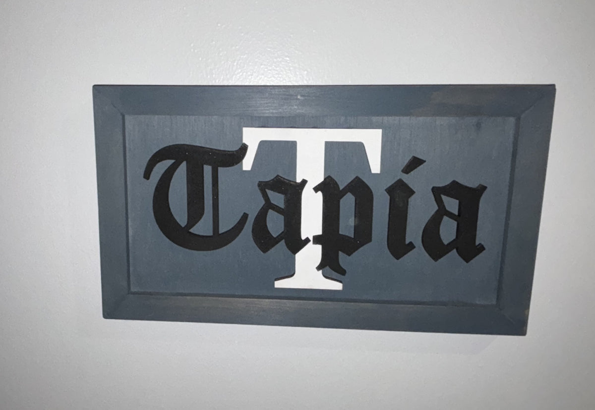 Last name wall signs